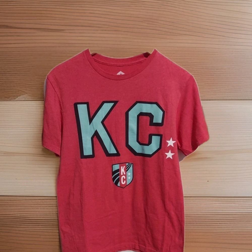 Kansas City Current‎ t-shirt Size Small Womens  Major League Soccer Red Teal